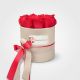 Caja redonda de lujo con rosas rojas – Flores Popayán